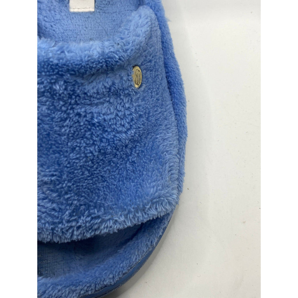 BANDOLINO Women's Blue Fuzzy Slide-On Casual Slippers SZ S(5-6)