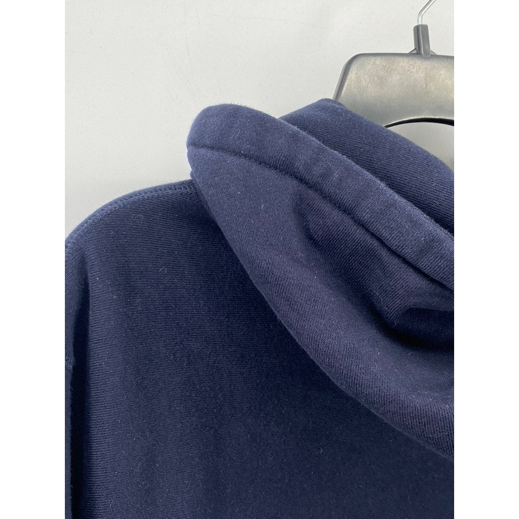 INDEPENDENT TRADING COMPANY Men's Navy Blue Solid Heavyweight Hoodie SZ XL