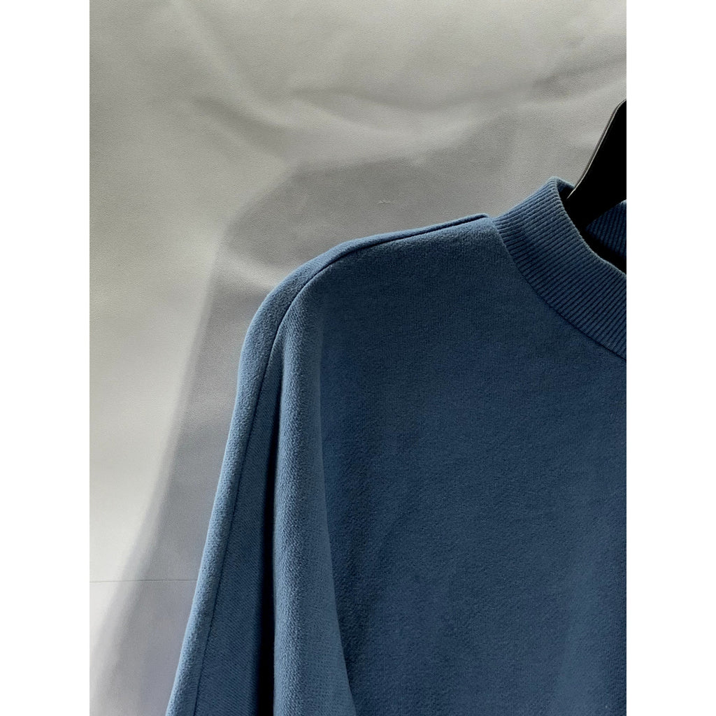 MAS MONTREAL Women's Dark Blue Solid Crewneck Pullover Sweater SZ S