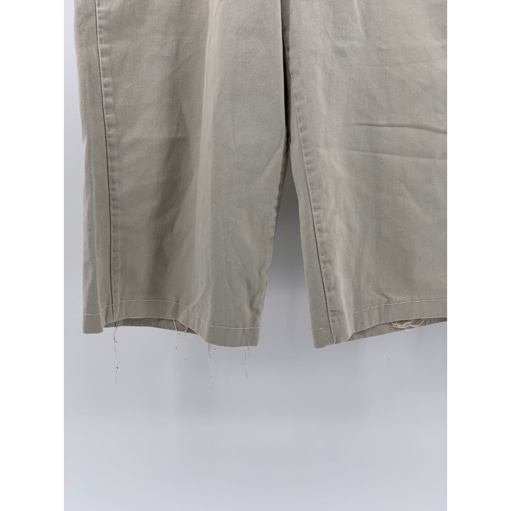 ORIGINAL CLOTHING Men's Beige Solid Regular-Fit Straight Leg Shorts SZ 31