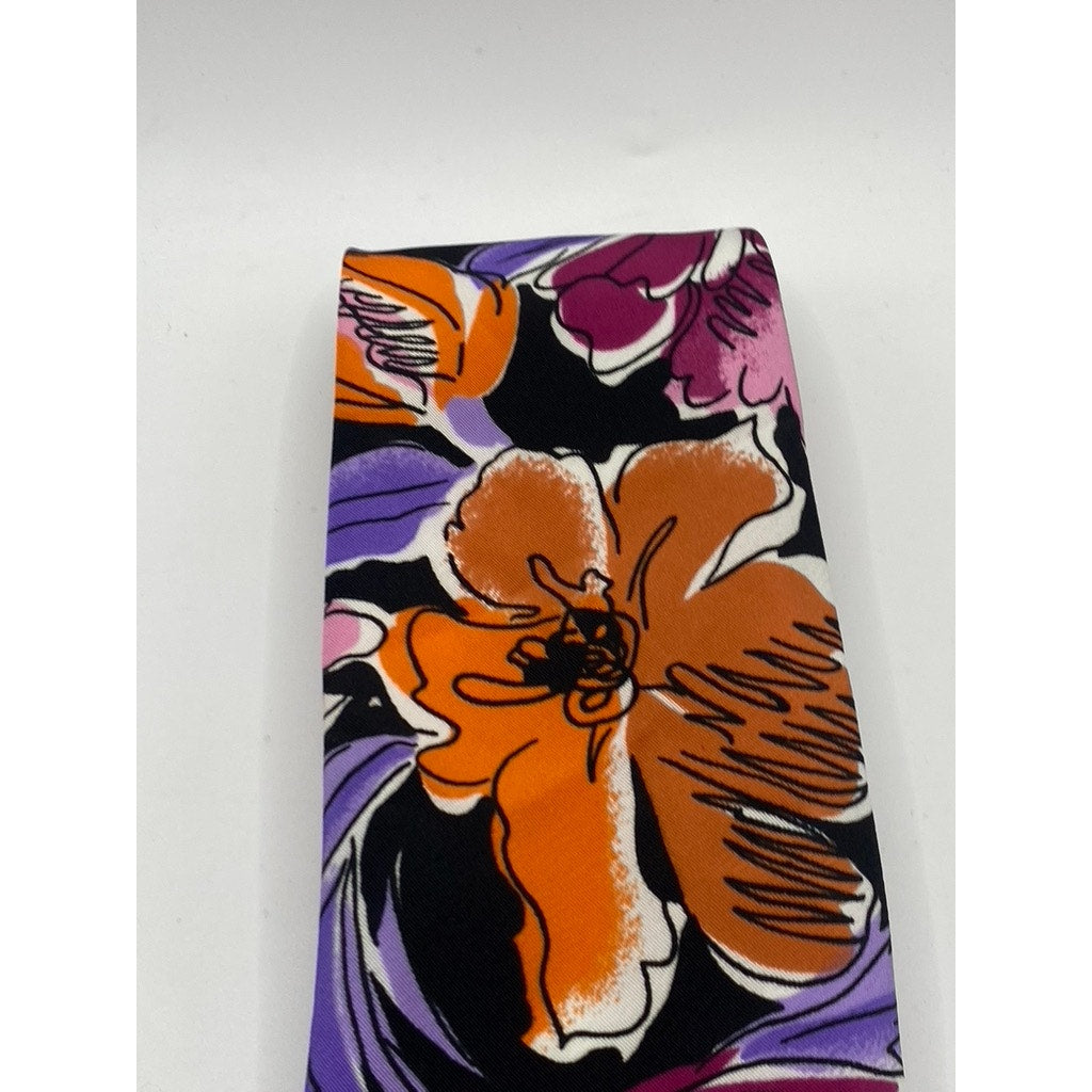 LEO JORDAN Men’s Multicolor Floral Print Tie SZ OS