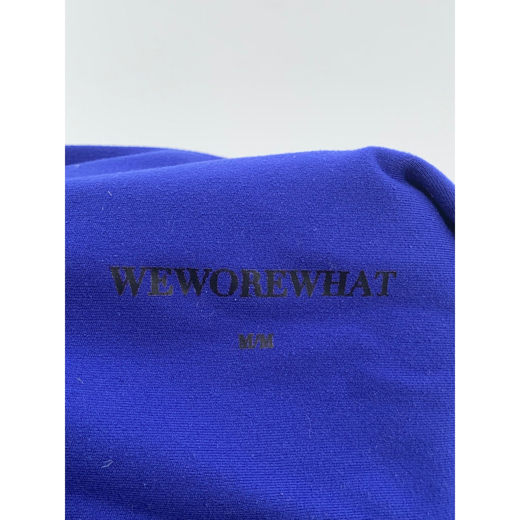 WEWOREWHAT Women's Blue Pull-On Casual High Rise Biker Shorts SZ M