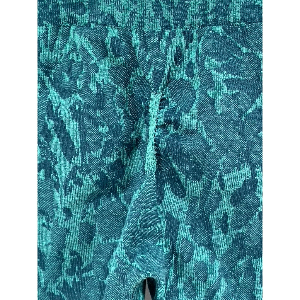 GYMSHARK Women's Green Printed High Rise Leggings SZ XS