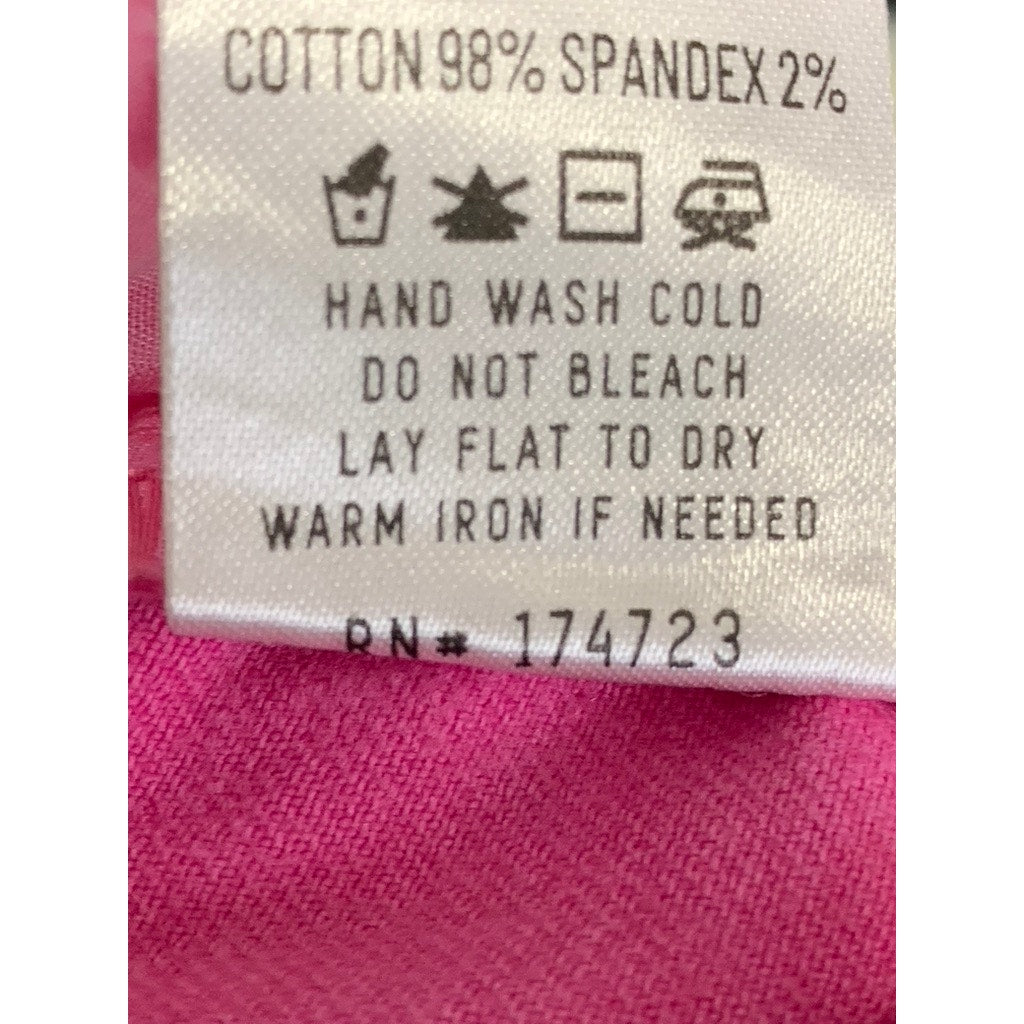 ANWND Women's Dark Pink Regular-Fit Denim Four-Pocket Shorts SZ M