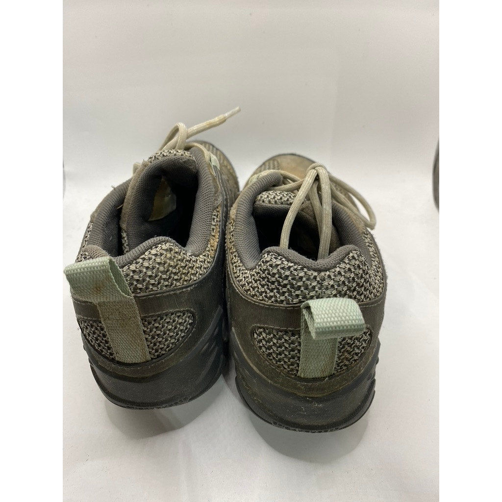 MERRELL Women's Gray Mesh Alverstone Hiking Lace-Up Sneakers