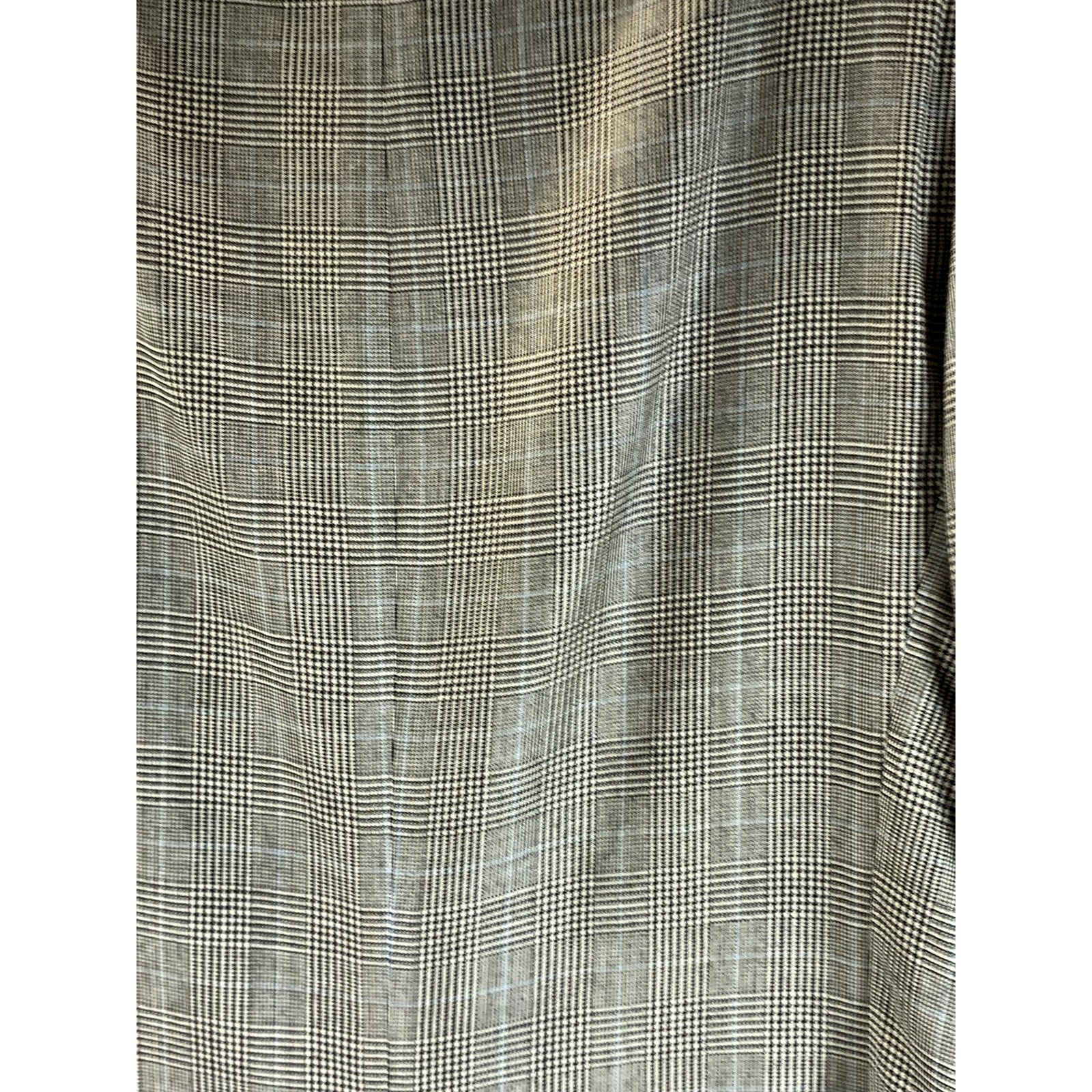 LAUREN RALPH LAUREN Men's Tan Plaid Silk/Wool Two-Button Long Blazer SZ 44L