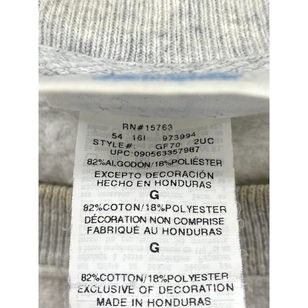 CHAMPION Men's Light Heather Gray Casual Crewneck Long Sleeve Sweatshirt SZ L