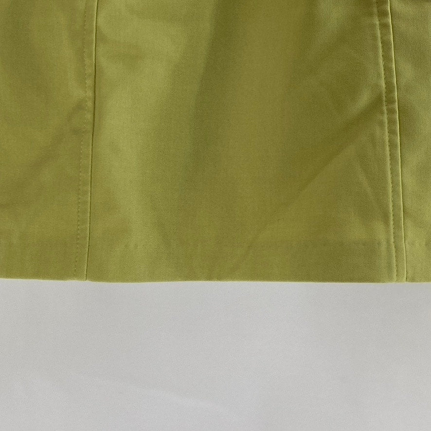 CHAV SEOUL Women's Green Straight Fitted Extra Mini Skirt SZ M