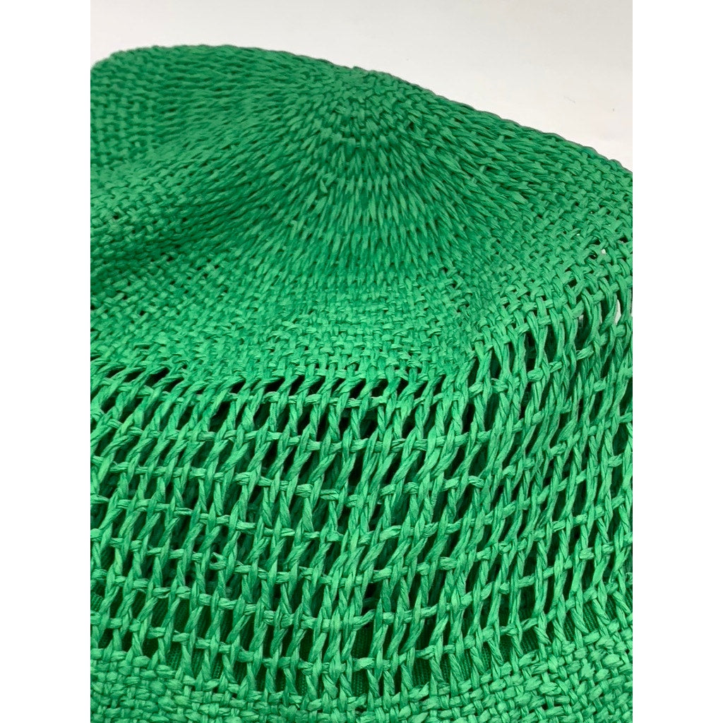 A NEW DAY Women's Green Woven Sun Hat SZ S/M