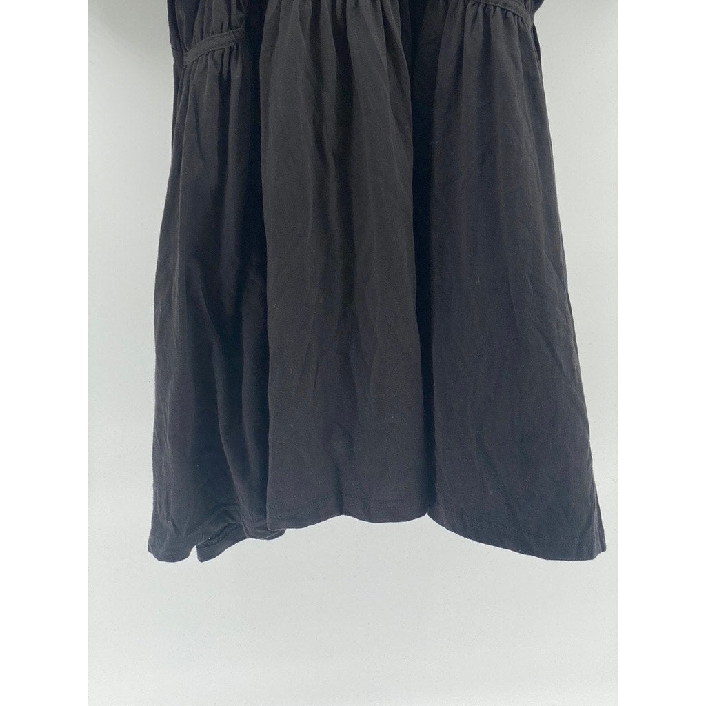 MISSGUIDED Women’s Plus Size Black Ruched Short Sleeve Mini T-Shirt Dress SZ 16