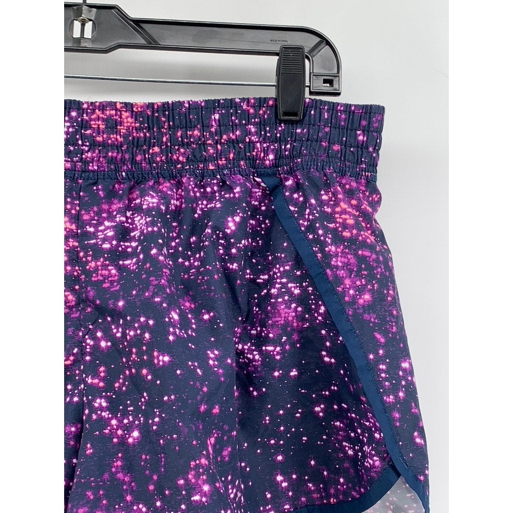 C9 CHAMPION Women's Navy-Purple Printed Active Shorts SZ L