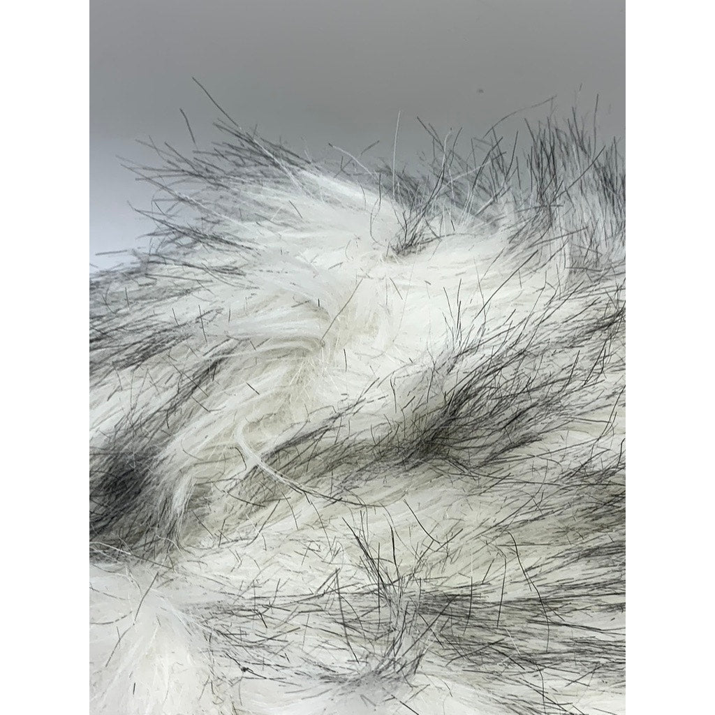 UNBRANDED Women's White-Gray Faux Fur Hat SZ OS