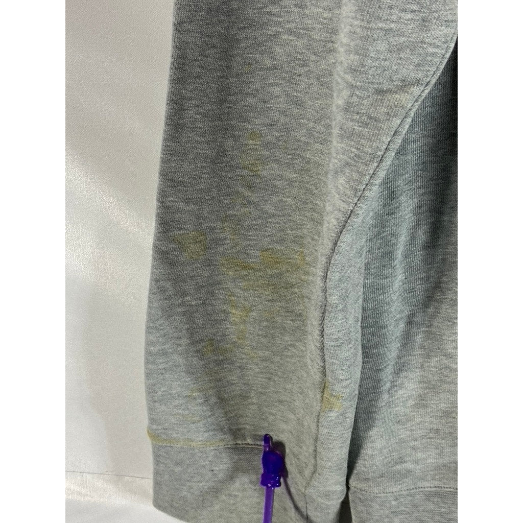 A.P.C RUE MADAME PARIS Men's Heather Gray APC19-87 Logo Crewneck Sweatshirt SZXL