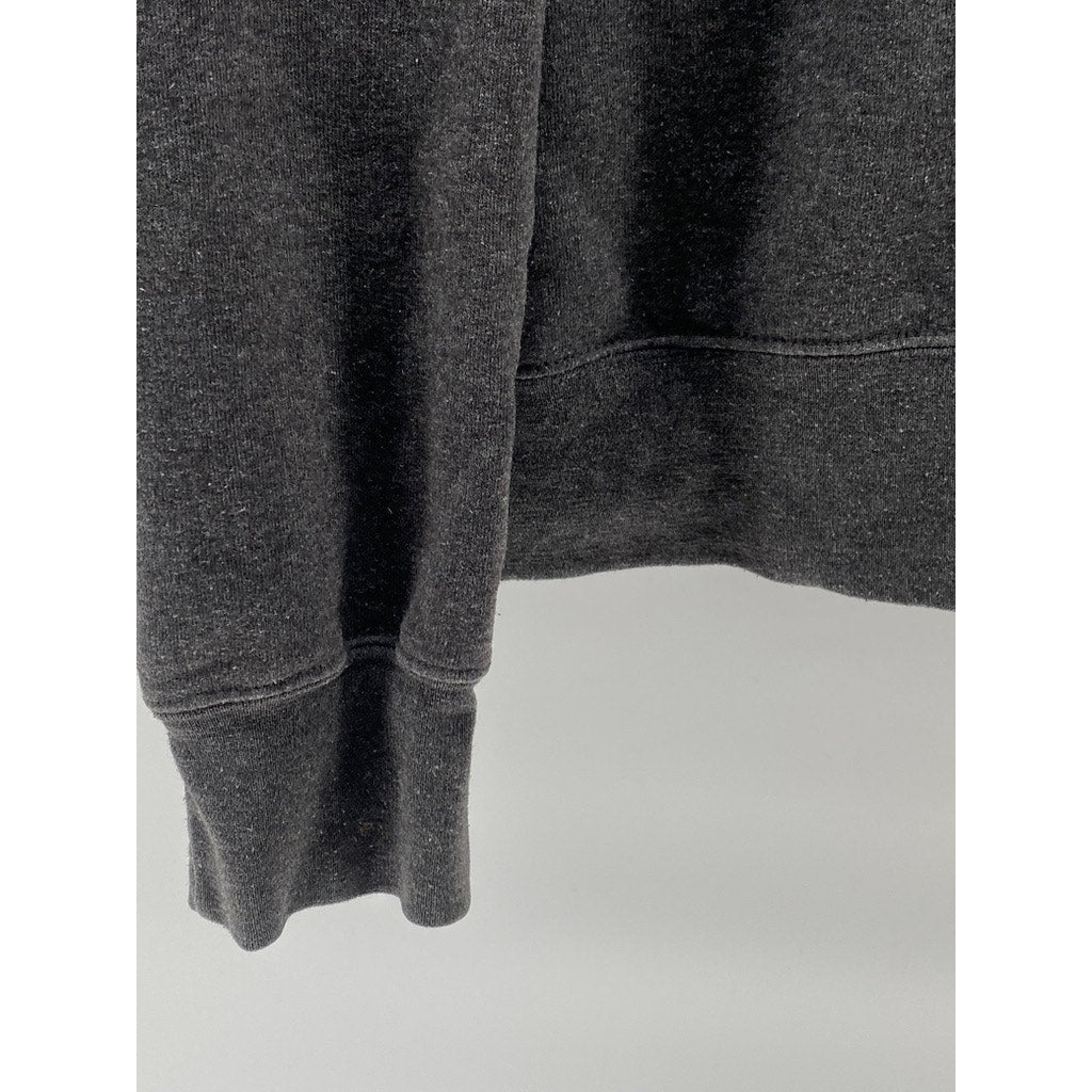 CHAMPION Men's Charcoal Eco Fleece Duke Law Half-Zip Pullover Sweater SZ XL