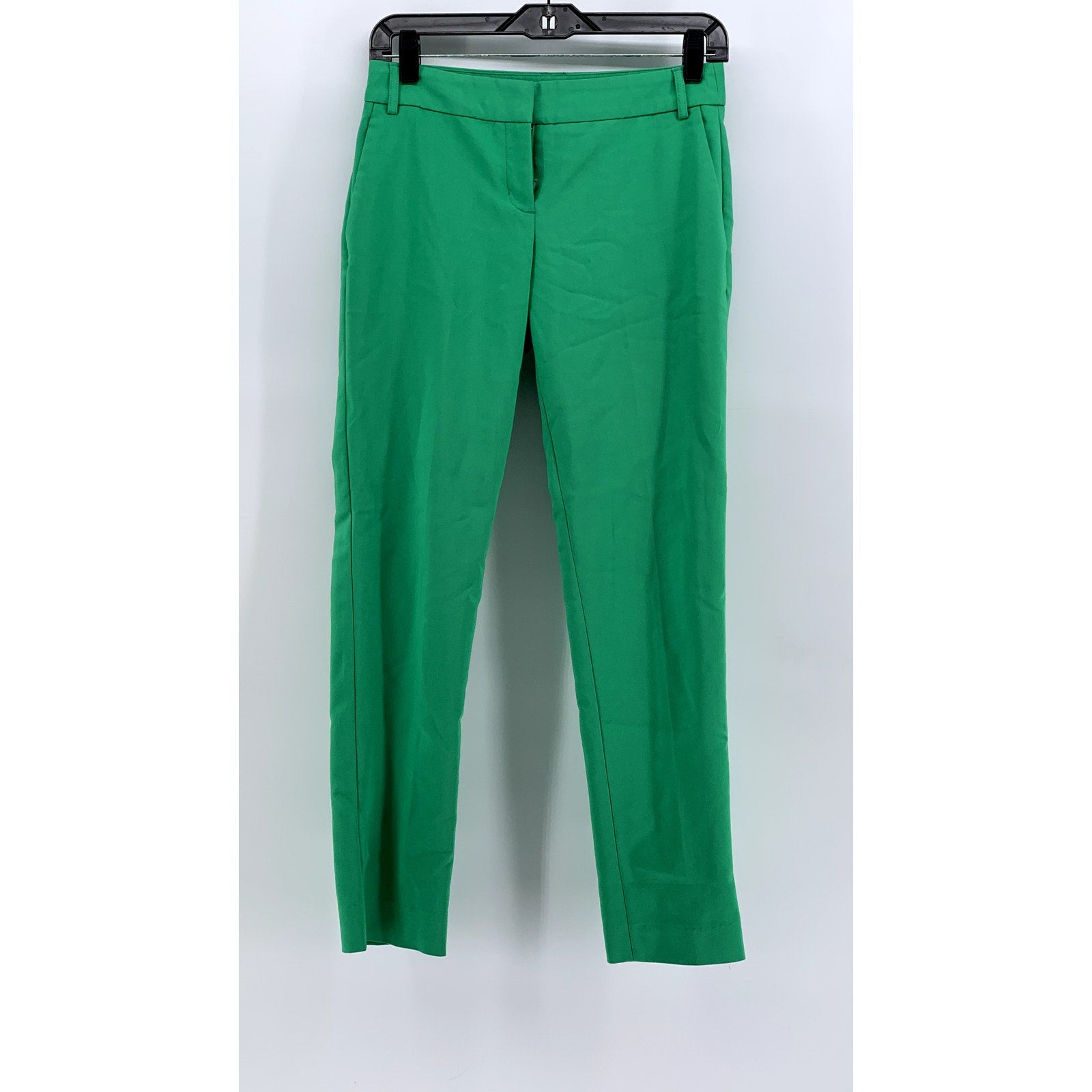 EXPRESS Women's Green Regular-Fit Editor Straight-Leg Pants SZ 00R