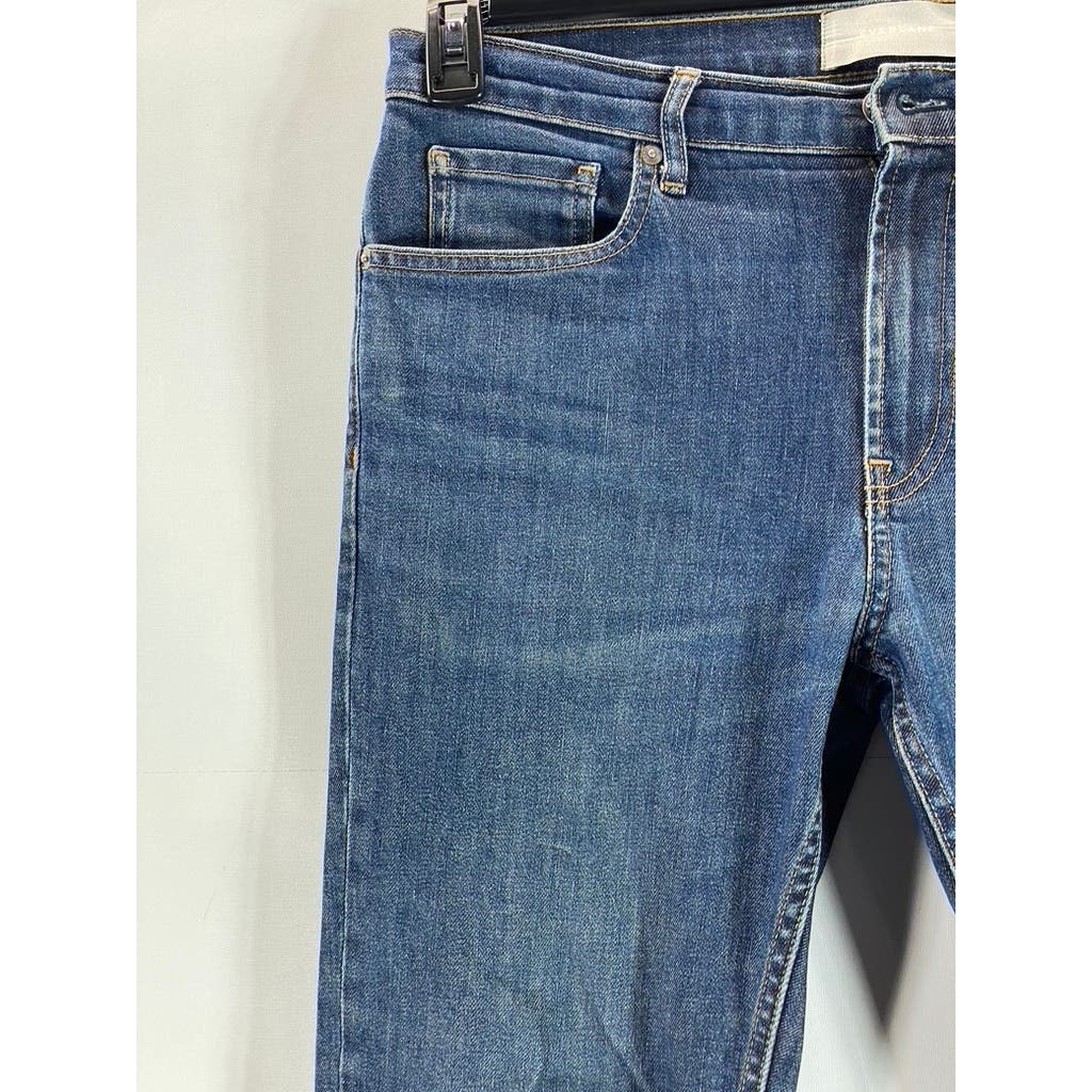 EVERLANE Men's Dark Blue Denim Slim-Fit Five-Pocket Jeans SZ 31X30