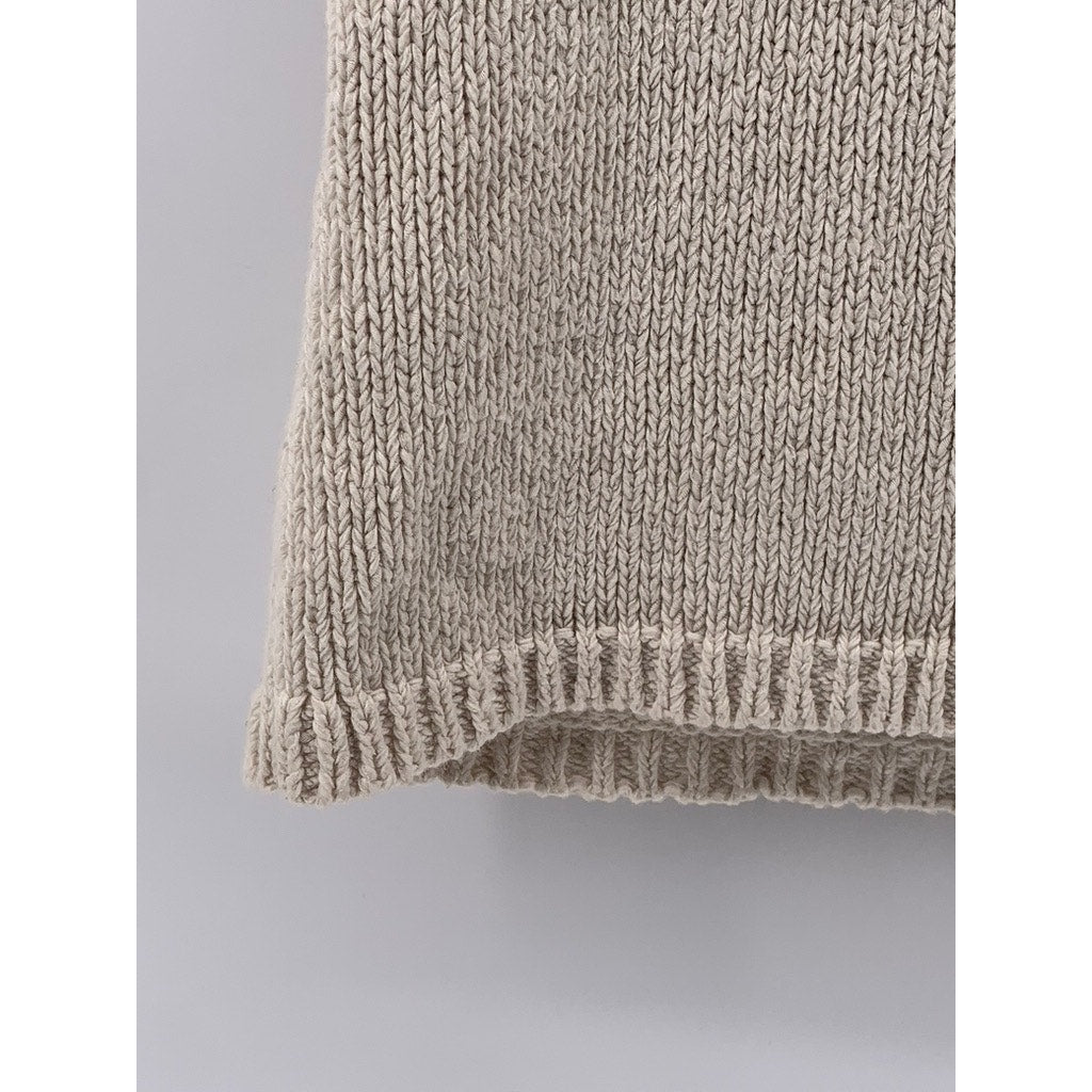 TALBOTS Women's Petite Beige Knit Boatneck Sweater Top SZ S