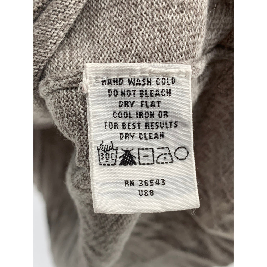 GEOFFREY BEENE Men's Vintage 90's Beige Knit Crewneck Long Sleeve Sweater SZ M