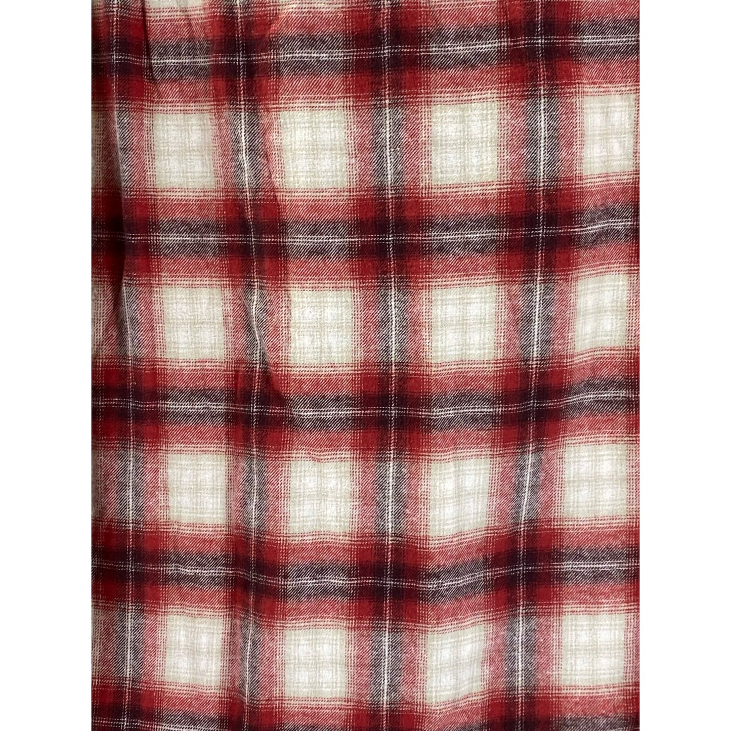 LUCKY BRAND Men's Red Plaid Classic-Fit Button-Up Long Sleeve Flannel Shirt SZ M