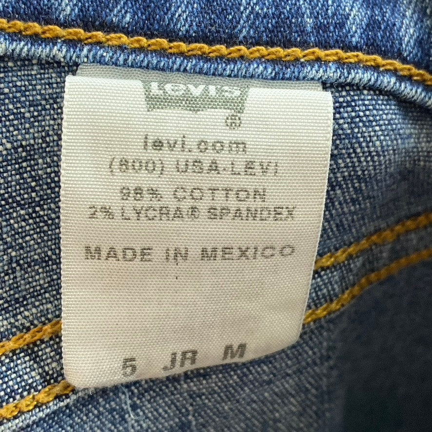 LEVI'S Women's Vintage Blue 519 Low Rise Flare Denim Five-Pocket Jean SZ 5