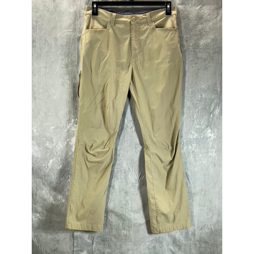 EDDIE BAUER Men's Light Khaki Regular-Fit Stretch Tech Pants SZ 32X30