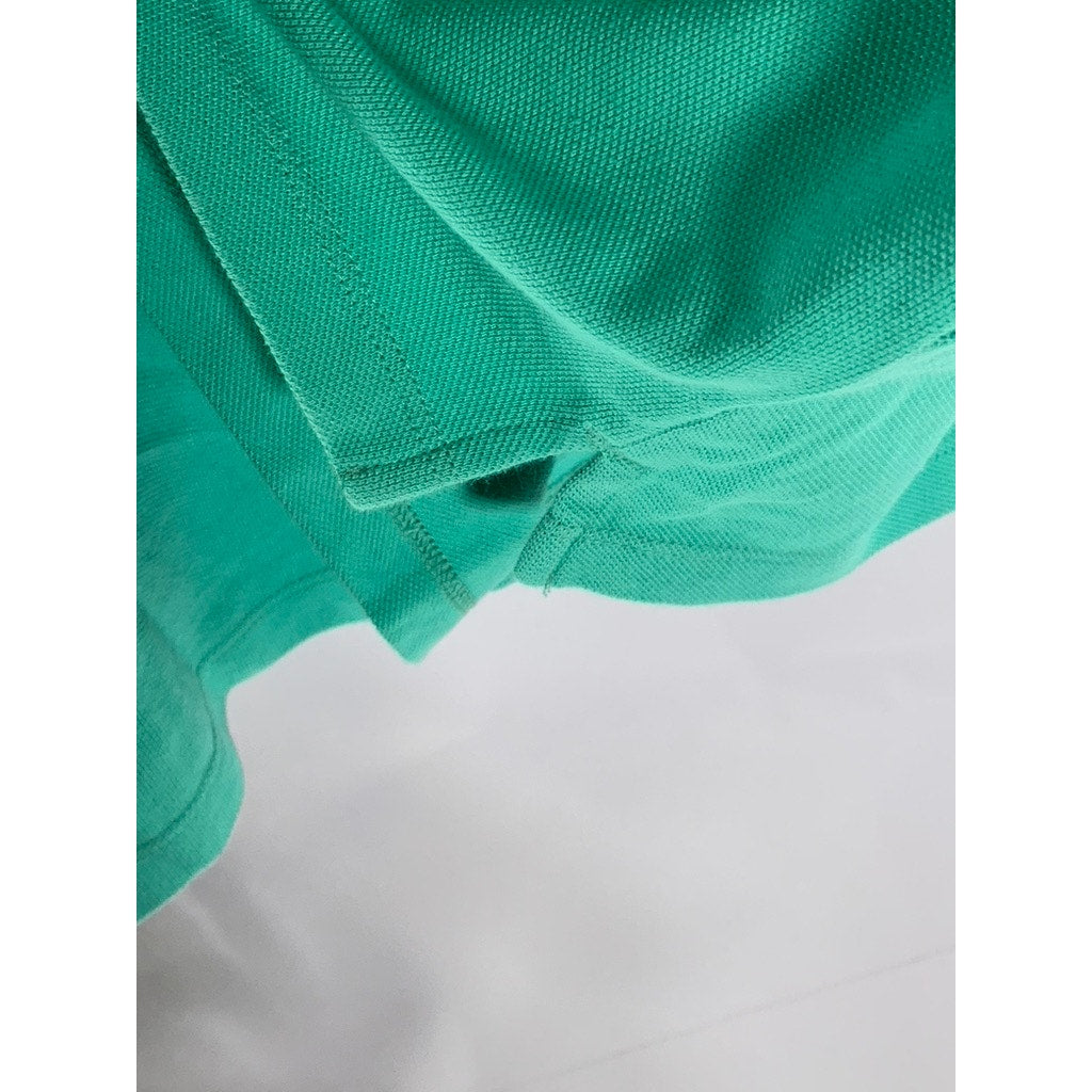 AMERICAN GIANT Men's Green Cotton Pique Short Sleeve Polo Shirt SZ S