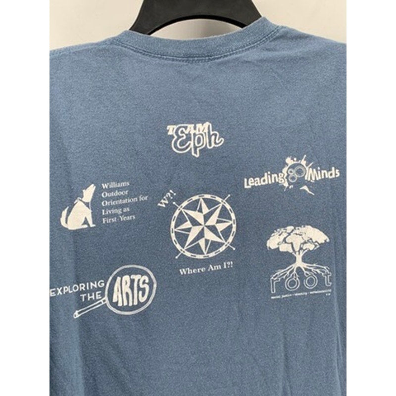 UNBRANDED Men’s Blue Graphic Short Sleeve T-Shirt SZ M