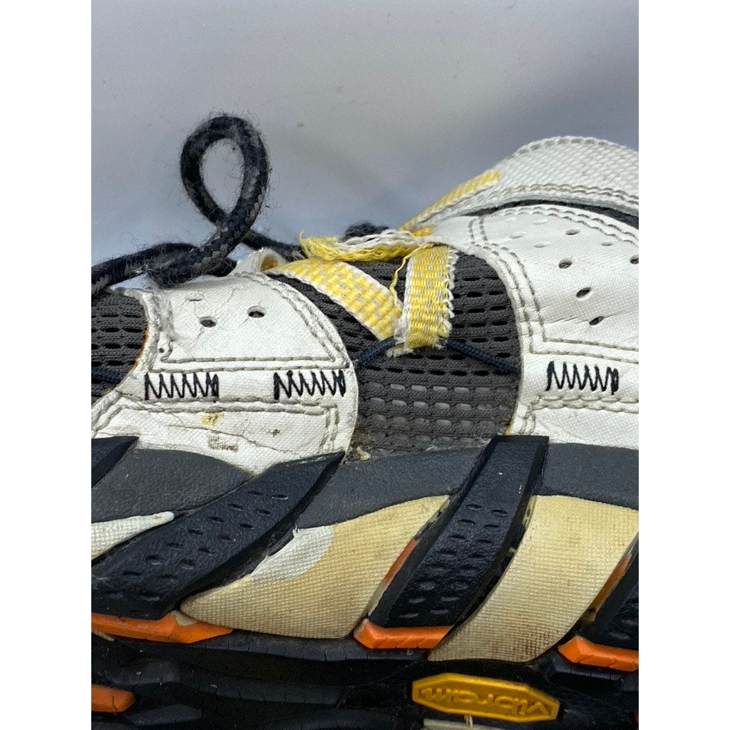 MERRELL Men's Black-Yellow Mesh Continuum Lace-Up Hiking Sneakers SZ 10.5