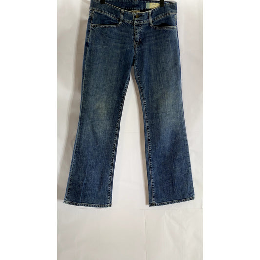 GAP Women's Blue Curvy Straight-Leg Denim Jeans SZ 30