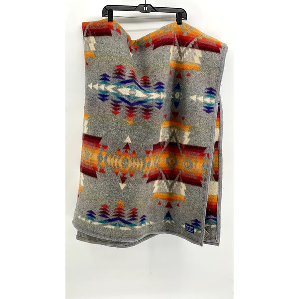 PENDLETON Vintage Tribal Southwestern Wool Blend Beaver State Blanket USA MADE