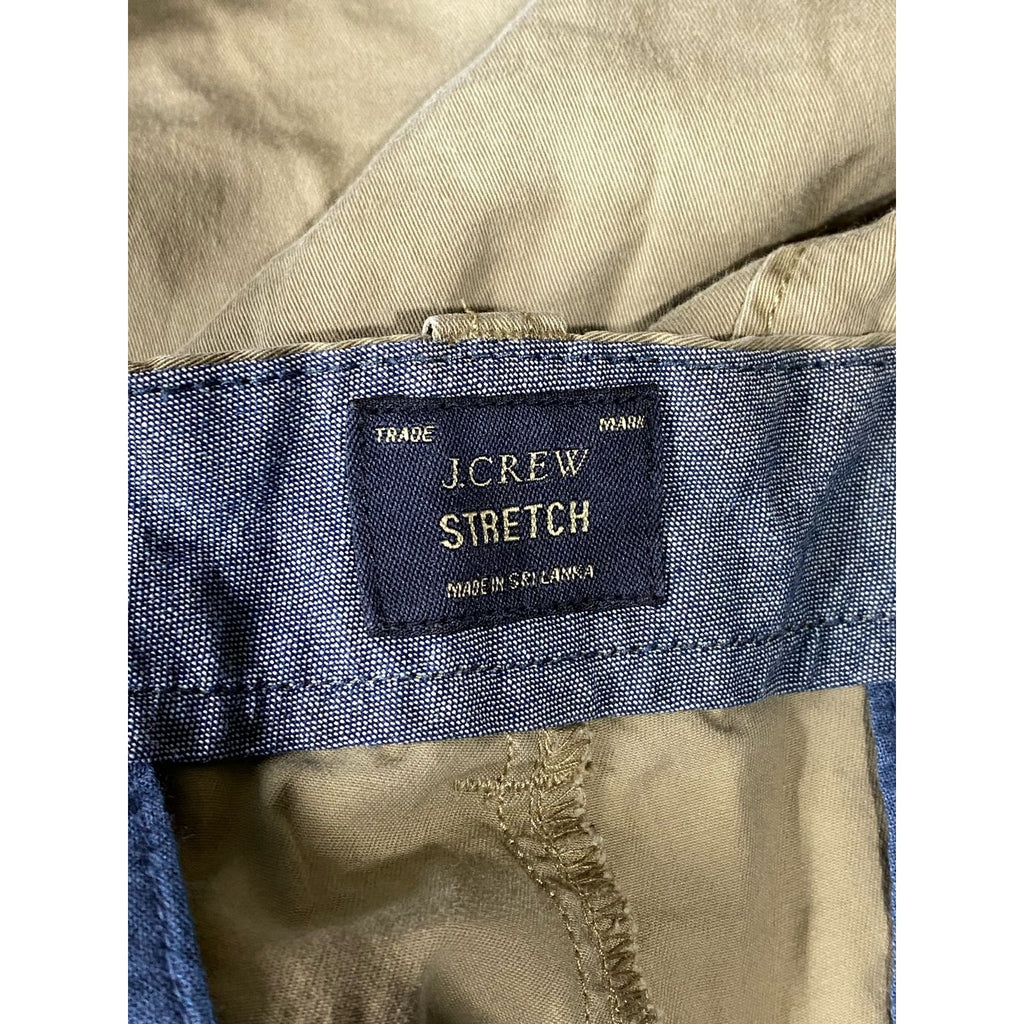 J. CREW Men's Tan Regular-Fit 10.5" Stretch Five-Pocket Chino Shorts SZ 31