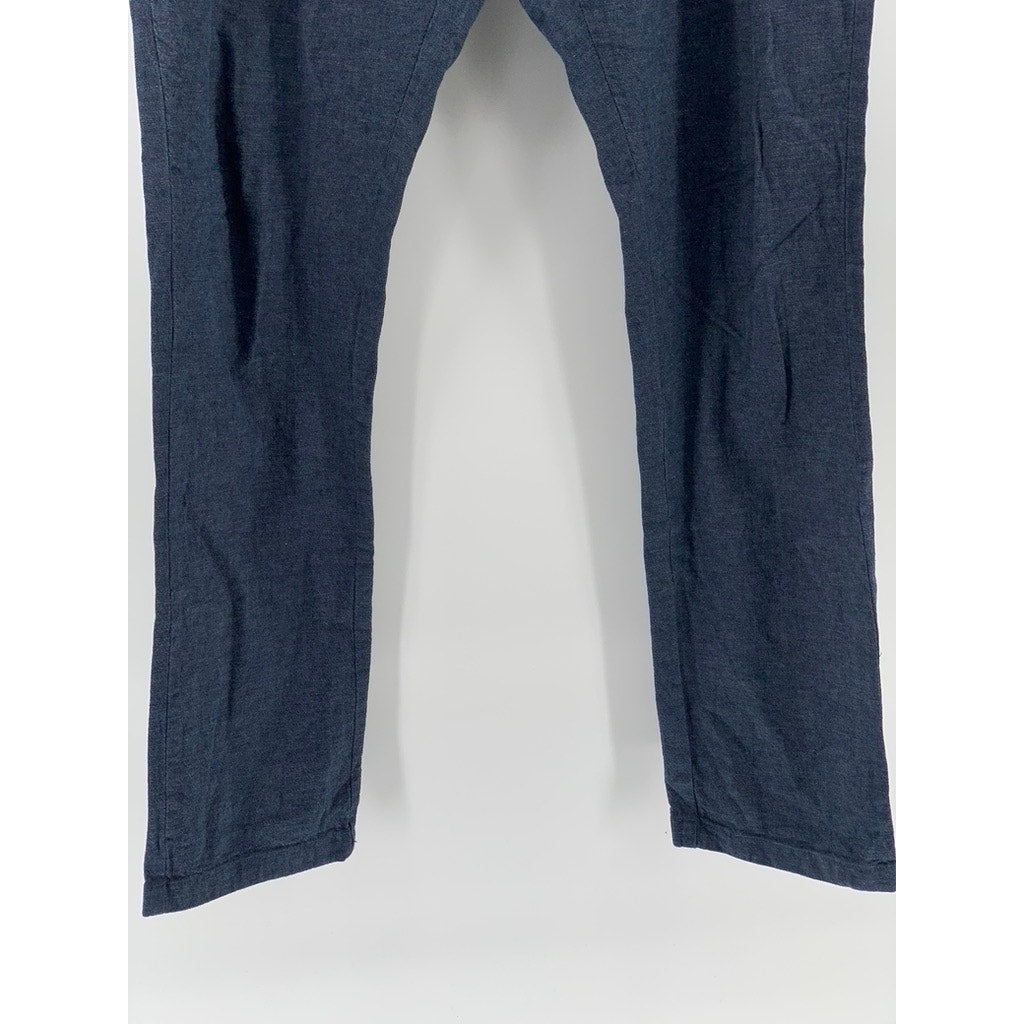OLD NAVY Men's Navy Linen-Blend Slim-Fit Pant SZ 34X34