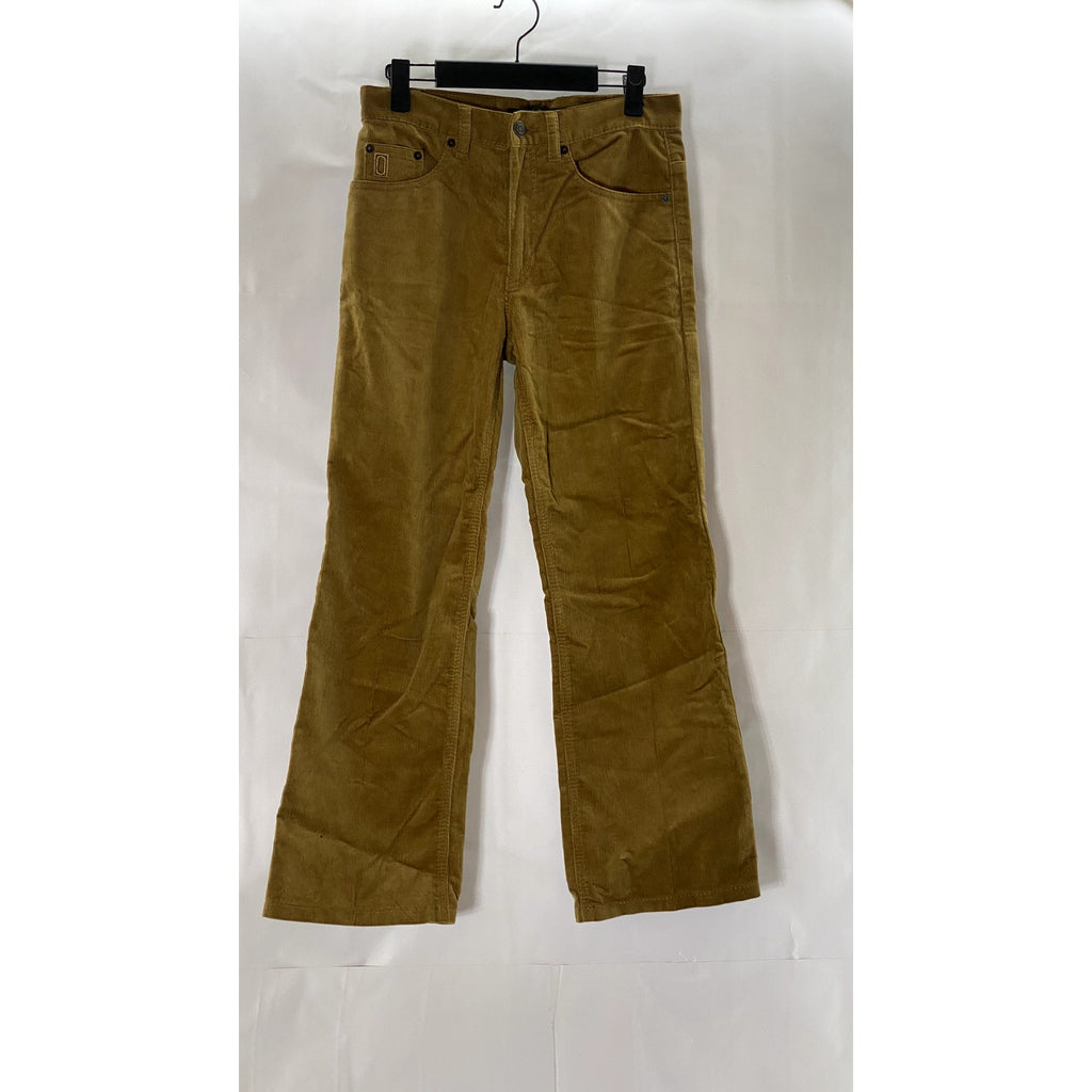 MARC JACOBS Women's Sand Brown Five-Pocket Wide-Leg Corduroy Cropped Pants SZ 25