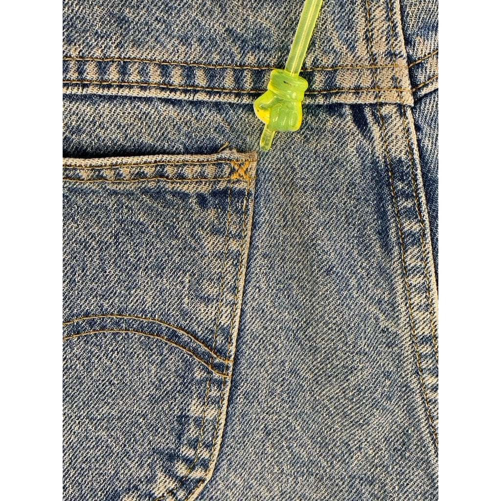 LEE Women's Blue Denim Vintage Distressed Cut-Off Shorts SZ 33