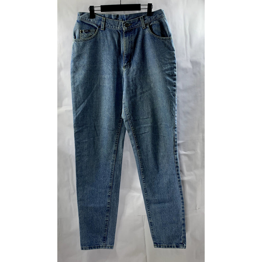 LEE Women’s Blue Denim Slim-Leg Mom Jean SZ 32
