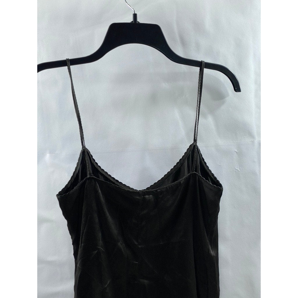 ELIE TAHARI Women's Black Solid V-Neck Spaghetti Strap Cami Top SZ S