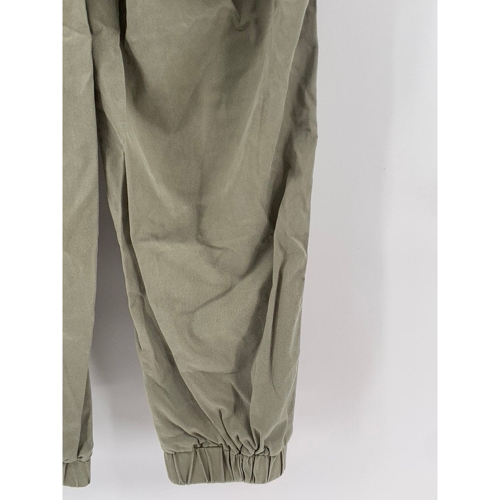 BUFFALO DAVID BITTON Women's Olive Green Drawstring Casual Joggers SZ S