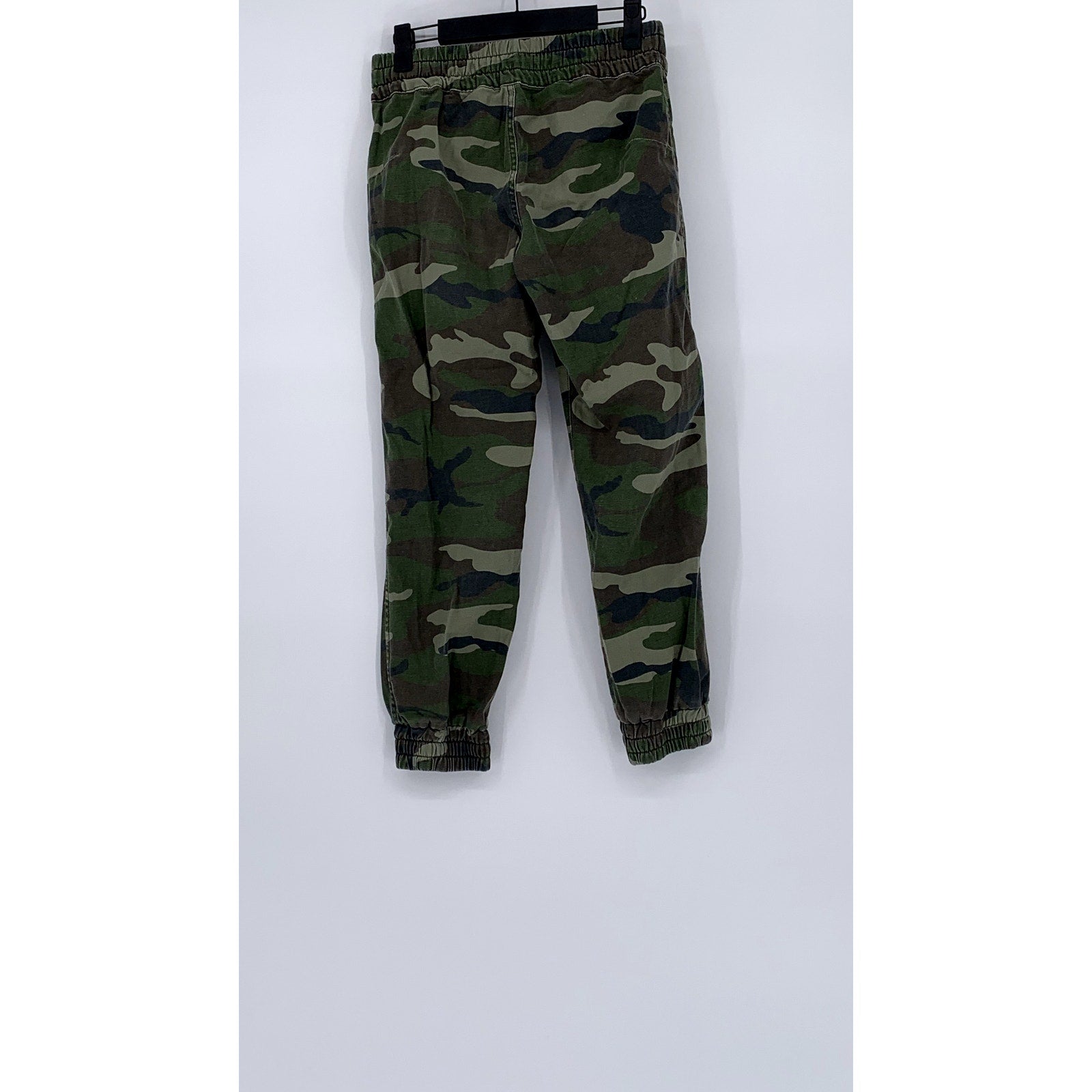 TNA Women's Green Camo Print Drawstring High-Rise Pull-On Jogger Pant SZ XS
