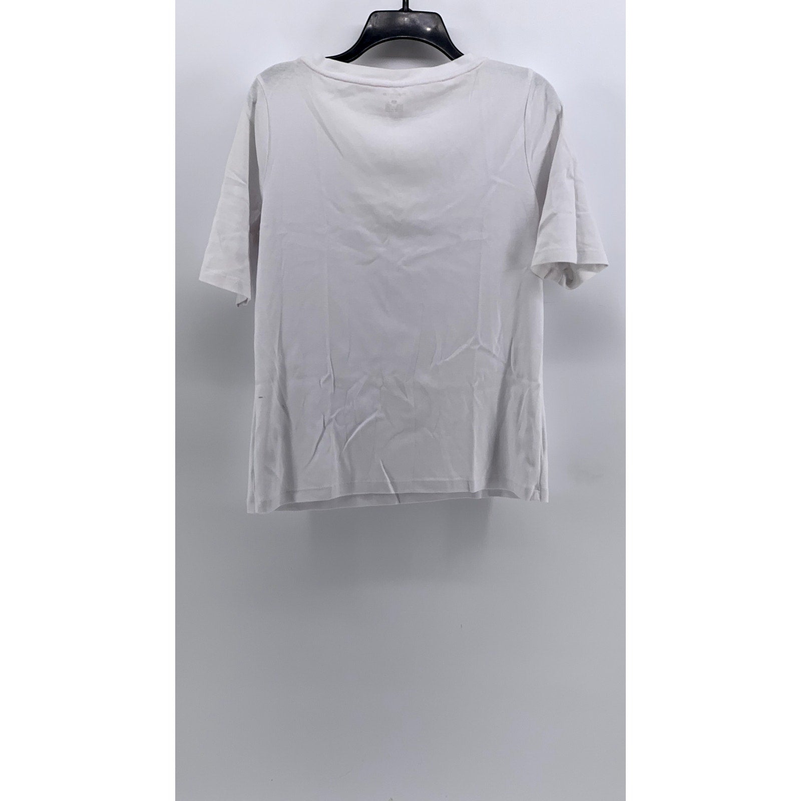 JONES NEW YORK SPORT Women's White Boatneck 3/4 Sleeve Cotton Top SZ XL