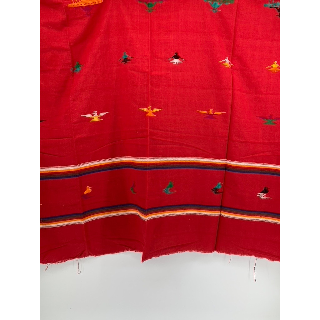 UNBRANDED Red Woven Printed Lightweight Scarf