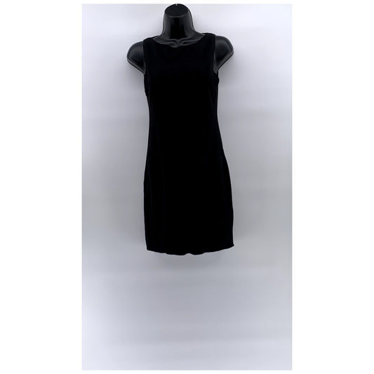 ZARA Women's Black Knit Crewneck Sleeveless Bodycon Mini Dress SZ M