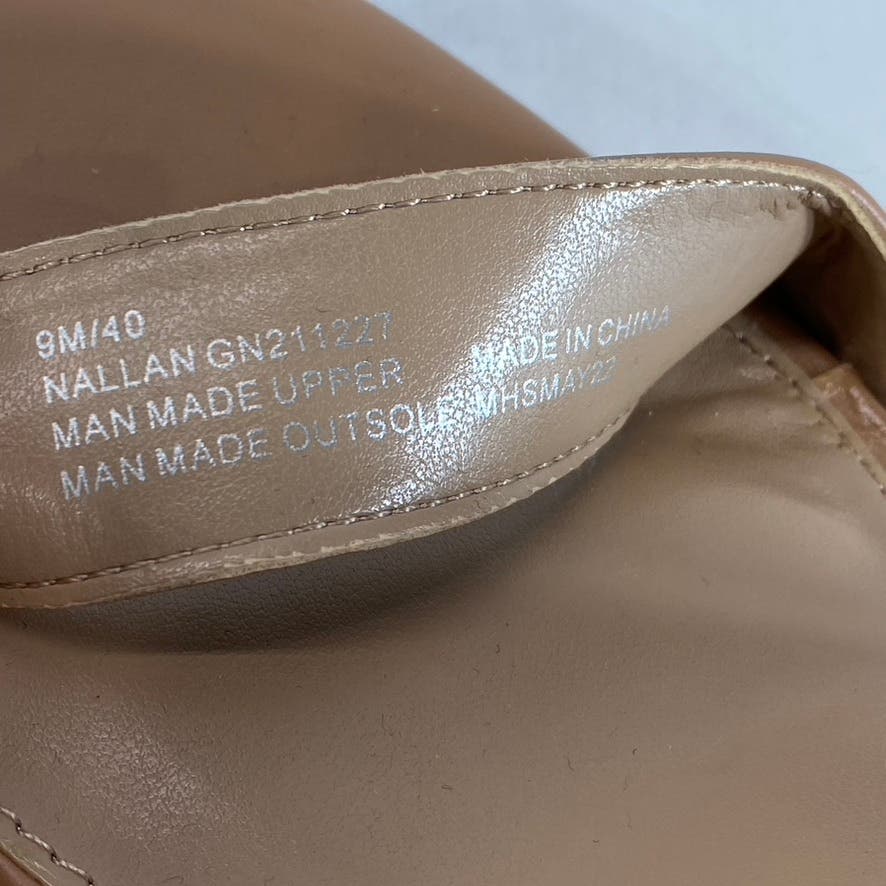 BCBGENERATION Women's Tan Nallah Ankle-Strap Platform Stiletto Sandals SZ 9