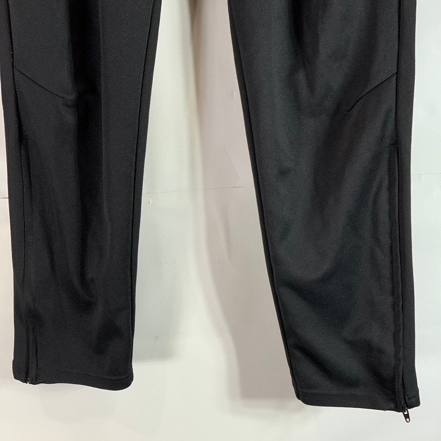 ADIDAS Men's Black Elastic Waist Pull-On Training Tapered Jogger Pants SZ L