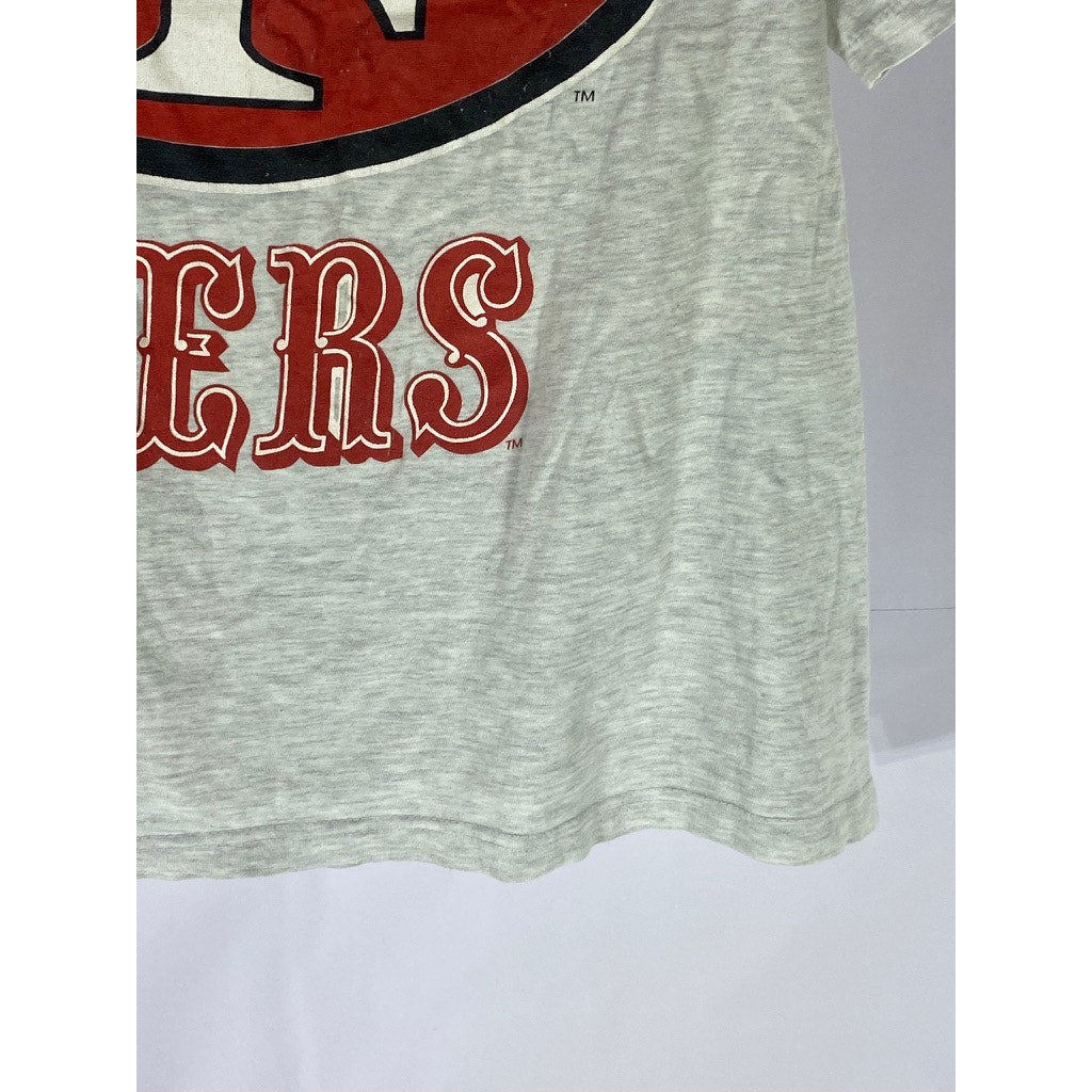 VINTAGE Men's Gray Crewneck San Francisco 49ers Short Sleeve T-Shirt SZ M