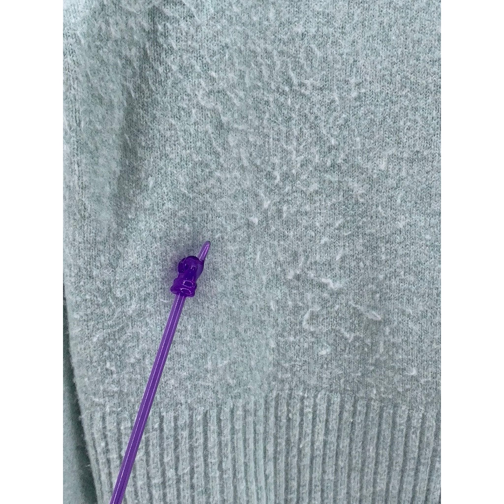 LUNA & SOL Women's Light Blue Crewneck Knit Sweater SZ S
