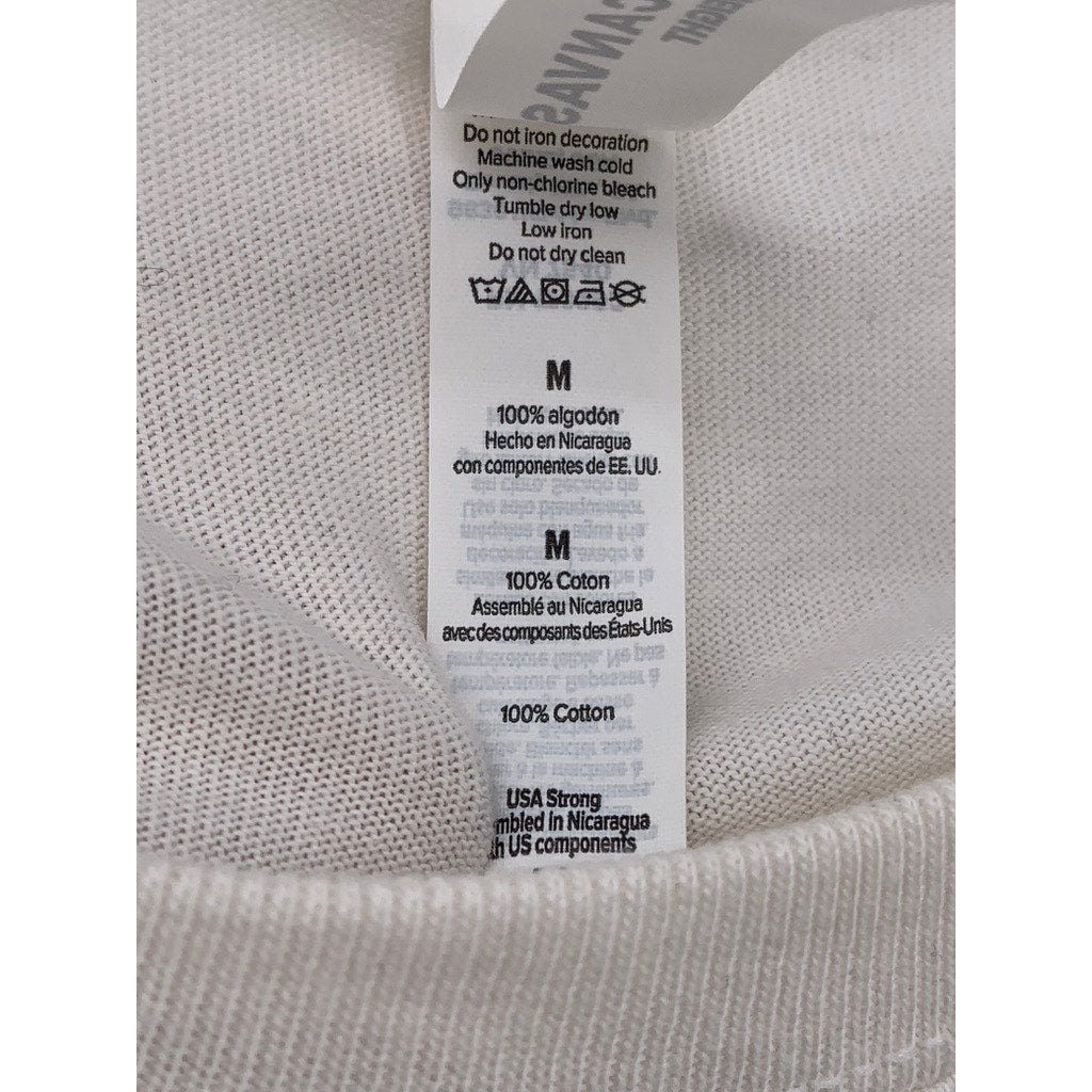 BELLA+CANVAS Men's Beige Graphic T-Shirt SZ M