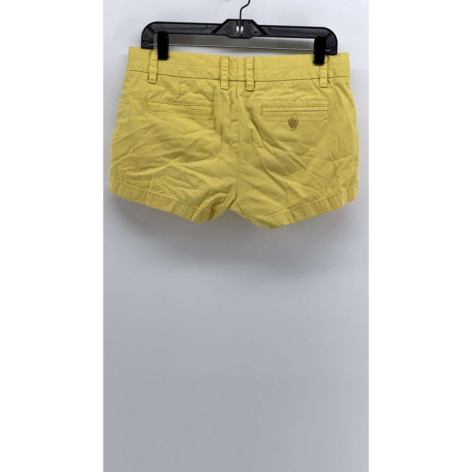 J.CREW Women's Yellow Cotton Casual Chino Shorts SZ 4