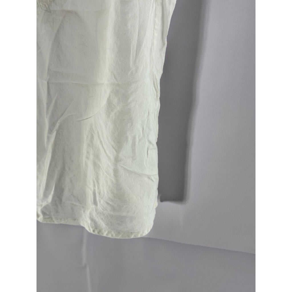 SPLENDID Women's White Taylor Eyelet V-Neck Adjustable-Strap Tank Top SZ M