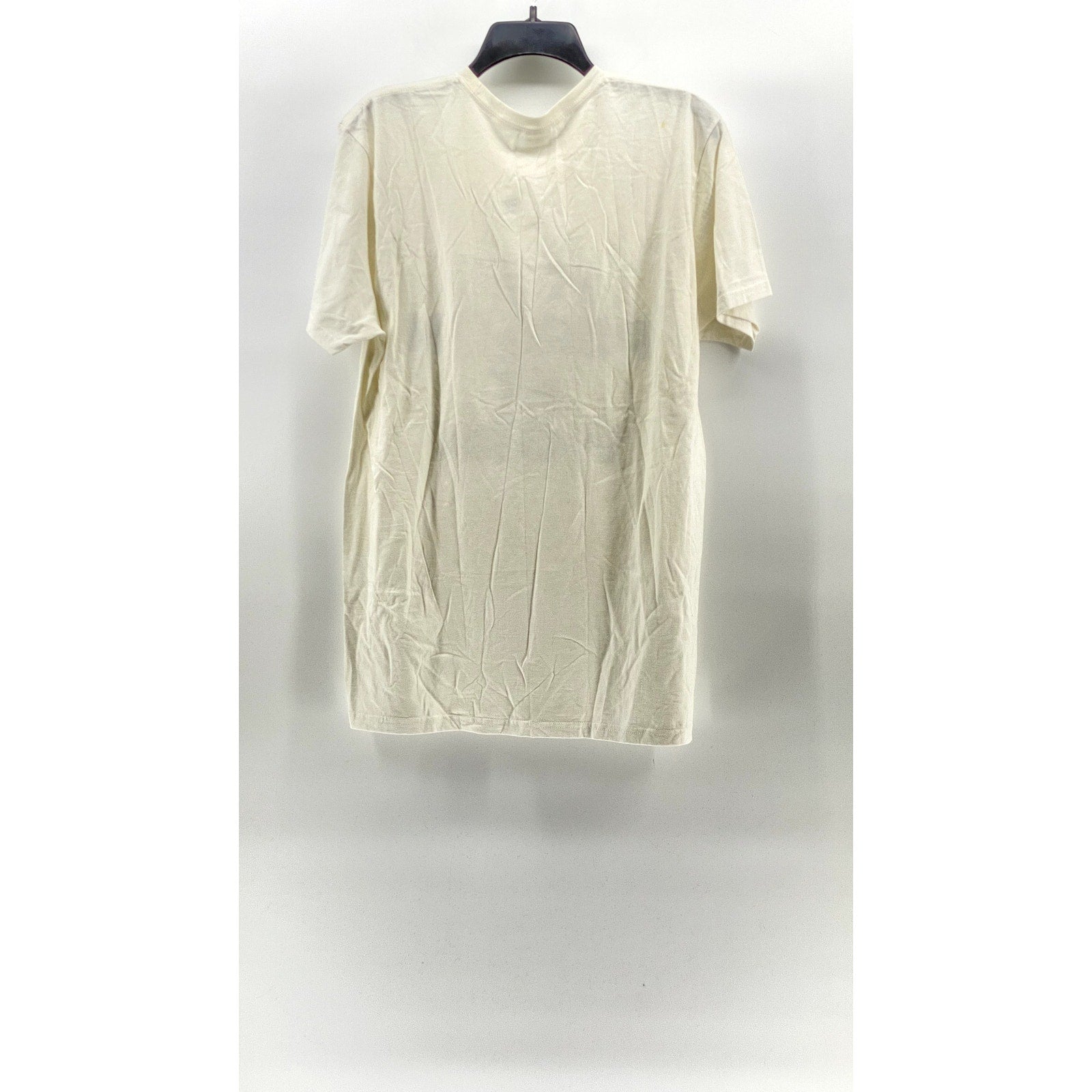 UNBRANDED Men's White Crewneck Hot Person at Work Short Sleeve T-Shirt SZ L