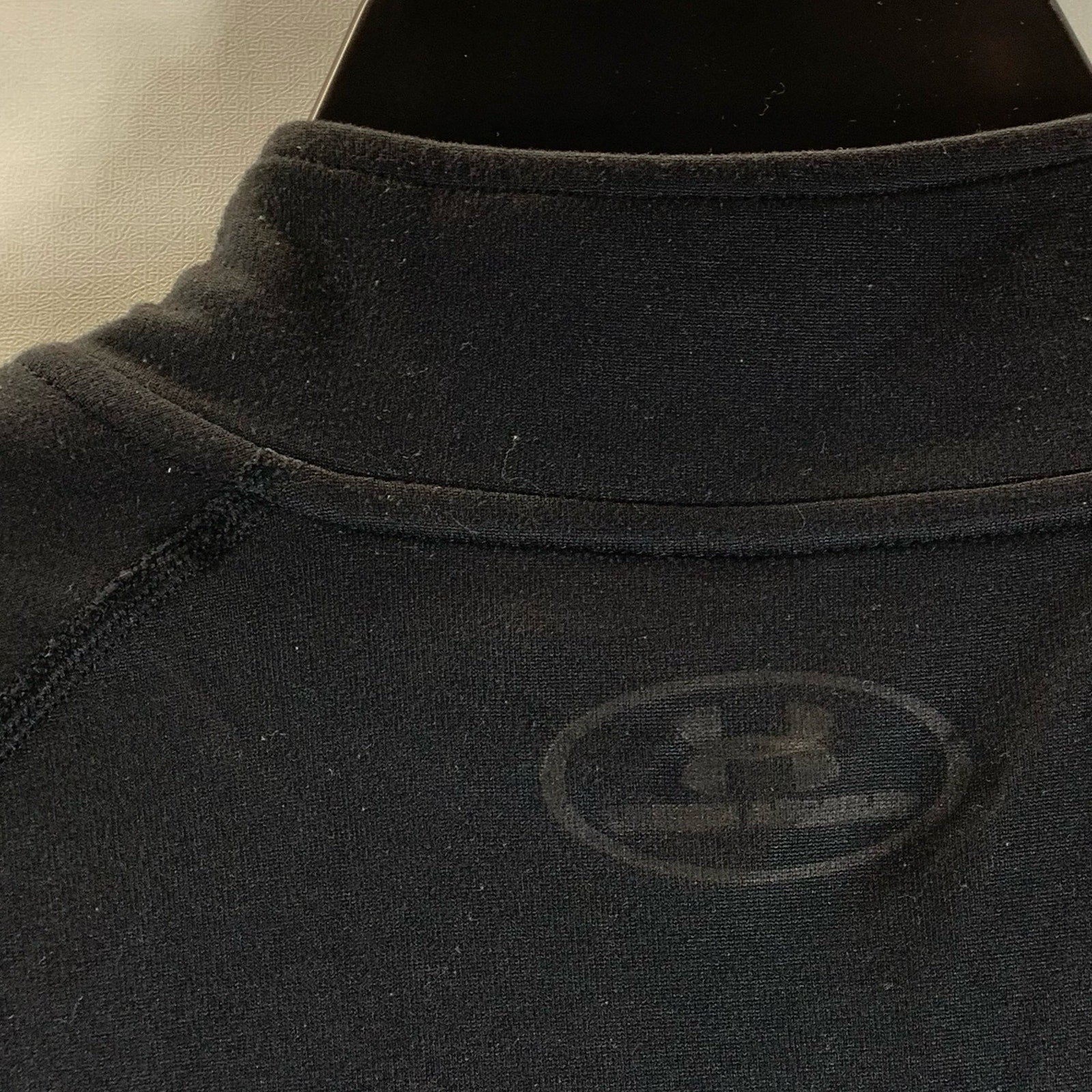 UNDR ARMOUR Men's Black UA Tch Quarter-Zip Stand Collar Long Sleeve Shirt SZ L